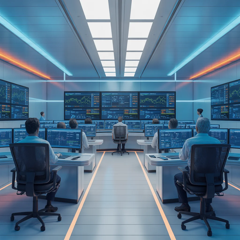 Kontrollraum kritische Infrastruktur