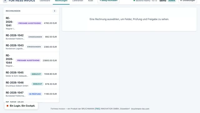 Fortress Invoice Rundgang